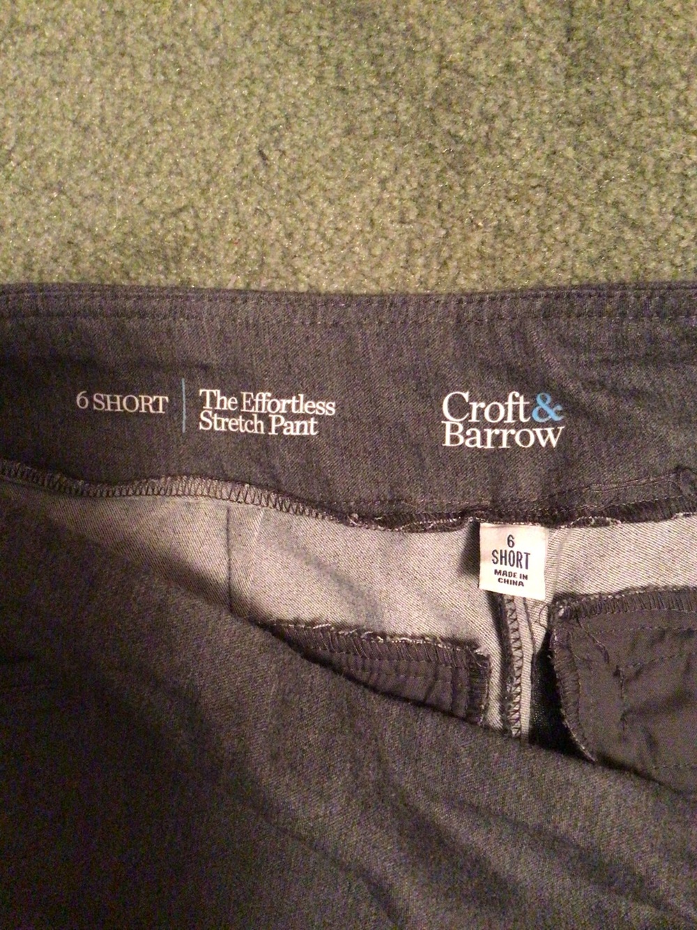 Croft & Barrow Grey Stretch Trousers - Picture 4 of 8